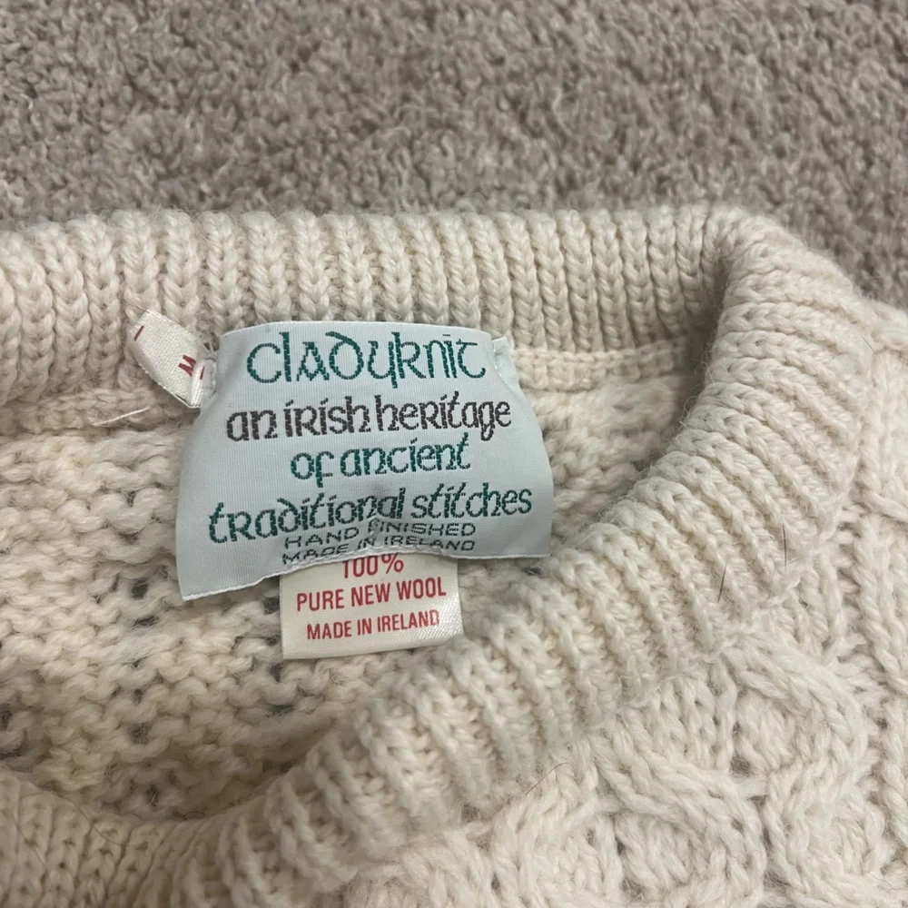 100% wool Irish handmade sweater - Picture 2 of 2